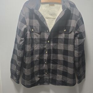 RedHead Black and Gray Plaid Jacket